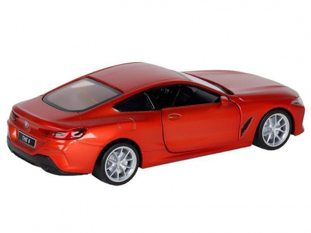 Фото Машина "АВТОПАНОРАМА" BMW M850i Coupé, 1/35, красный, откр. двери, свет, звук, в/к 18*9*13,5 см | Инномарт