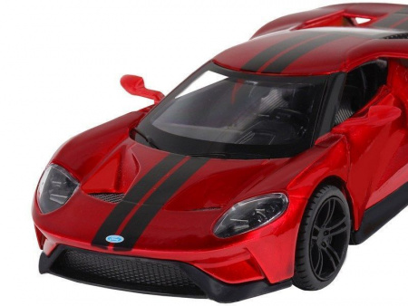 Фото Машина "АВТОПАНОРАМА" Ford GT, красный, 1/32, свет, звук, инерция, в/к 17,5*12,5*6,5 см | Инномарт