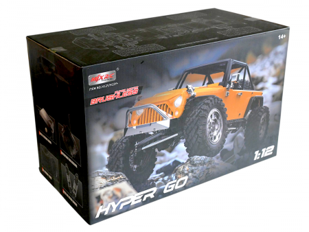 Фото Радиоуправляемый краулер MJX Hyper Go H12Y+ (желтый) FOC Brushless 4WD 2.4G LED 1/12 RTR | Инномарт