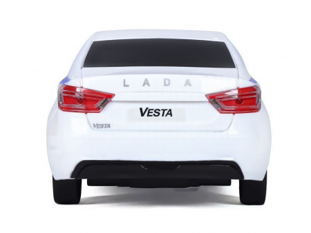 Фото Радиоуправляемая машина AUTODRIVE Lada Vesta полиция, 1/16, белый, 40MHz, в/к 35*16,5*12,5см | Инномарт
