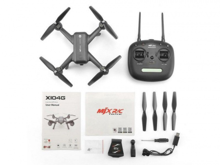Фото Радиоуправляемый квадрокоптер MJX X104G WiFi FPV GPS 1080p | Инномарт