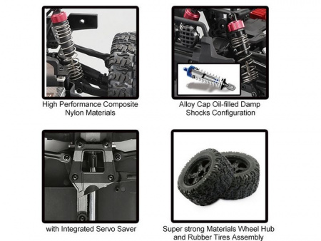 Фото Радиоуправляемый монстр Remo Hobby MMAX (красный) 4WD 2.4G 1/10 RTR | Инномарт