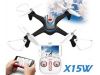 Фото Р/У квадрокоптер Syma X15W с FPV трансляцией Wi-Fi, камера 0,3 Мп, 2.4G RTF | Инномарт