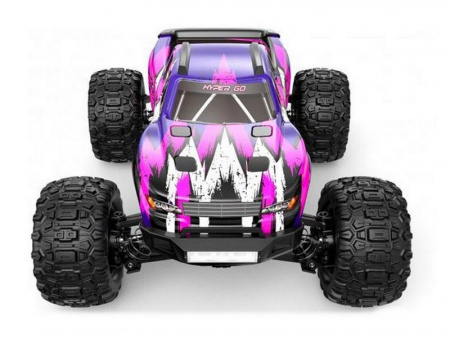 Фото Радиоуправляемый монстр MJX Hyper Go H16H (фиолетовый) 4WD 2.4G LED GPS 1/16 RTR | Инномарт