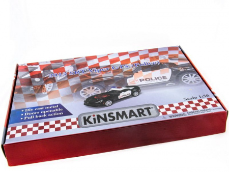 Фото Машина Kinsmart 1:40 SRT Viper Police в асс. инерция (1/12шт.) б/к | Инномарт