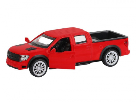 Фото Машина "АВТОПАНОРАМА" Ford F-150 SVT Raptor-2, красный, 1/52, инерция, в/к 17,5*12,5*6,5 см | Инномарт