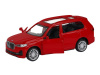 Машина "АВТОПАНОРАМА" BMW X7, 1/44, красный металлик, откр. двери, в/к 17,5*12,5*6,5 см