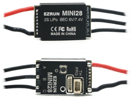 Фото Бесколлекторная бессенсорная система Hobbywing COMBO-MINI28-1626SD-3500KV (30A, 1/28) влагозащита | Инномарт