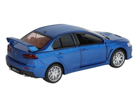 Фото Машина "АВТОПАНОРАМА" Mitsubishi Lancer Evolution, синий, 1/32, свет, звук, в/к 17,5*12,5*6,5 см | Инномарт