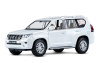 Машина "АВТОПАНОРАМА" Land Cruiser Prado, 1/24, белый, свет, звук, в/к 24,5х12,5х10,5 см