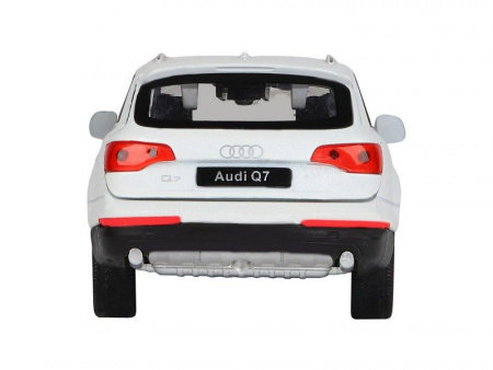 Фото Машина "АВТОПАНОРАМА" Audi Q7, белый, 1/32, свет, звук, инерция, в/к 17,5*13,5*9 см | Инномарт