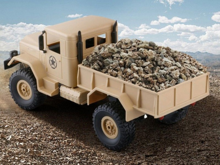 Фото Р/У машина WPL военный грузовик (песочный) 1/16+акб 2.4G RTR | Инномарт