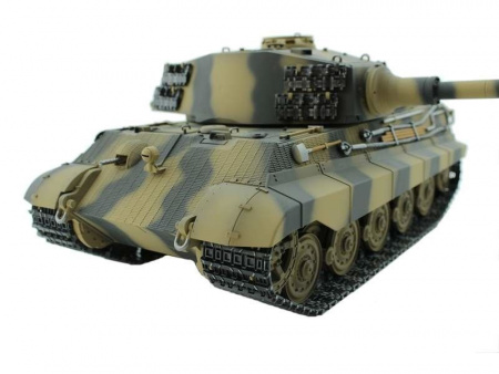 Фото Р/У танк Torro King Tiger (башня Henschel) 1/16 2.4G, ВВ-пушка, деревянная коробка | Инномарт