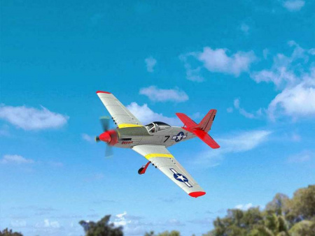 Фото Радиоуправляемый самолет Volantex RC P51D 750мм Brushless 2.4G 4ch LiPo RTF with Gyro | Инномарт