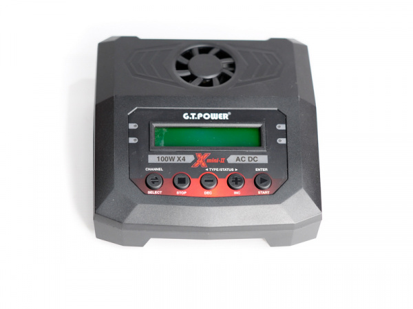 Универсальное зарядное устройство G.T.Power X4MINI 200 W Dual Power 19-26/220В, 10Aх4