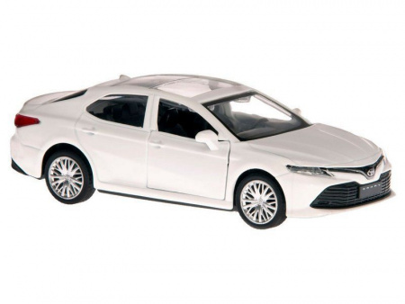 Фото Машина "АВТОПАНОРАМА" Toyota Camry, белый, 1/43, откр. двери, инерция, в/к 17,5*12,5*6,5 см | Инномарт