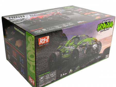 Фото Радиоуправляемый монстр Remo Hobby (зеленый) 4WD 2.4G 1/14 RTR | Инномарт