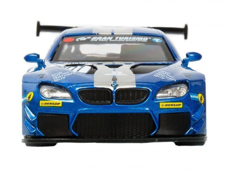 Фото Машина "АВТОПАНОРАМА" BMW M6, синий, 1/44, инерция, в/к 17,5*12,5*6,5 см | Инномарт