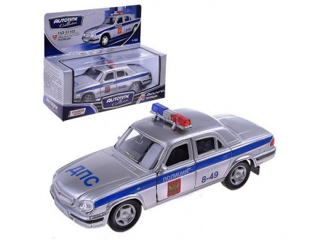 Фото Машина Autotime "ГАЗ-31105 "ВОЛГА" полиция 1:43 | Инномарт