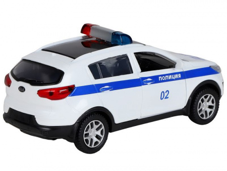 Фото Машина "АВТОПАНОРАМА" KIA SPORTAGE R, Полиция, 1/39, инерция, откр. двери, в/к 17,5*12,5*6,5 см | Инномарт