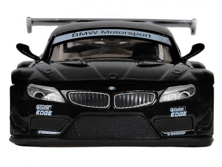 Фото Машина "АВТОПАНОРАМА" BMW Z4 GT, черный, 1/32, свет, звук, инерция, в/к 17,5*13,5*9 см | Инномарт