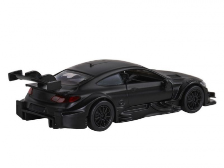 Фото Машина "АВТОПАНОРАМА" Mercedes-AMG C 63 DTM, черный матовый, 1/43, инерция, в/к 17,5*12,5*6,5 см | Инномарт