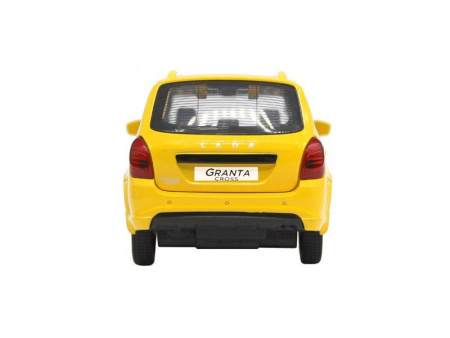 Фото Машина "АВТОПАНОРАМА" LADA GRANTA CROSS "ТАКСИ", желтый, 1/24, свет, звук, в/к 24,5*12,5*10,5 см | Инномарт