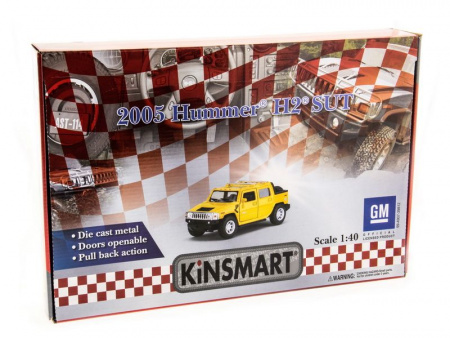 Фото Машина Kinsmart 1:40 HU ммER H2 2005 инерция (1/12шт.) б/к | Инномарт
