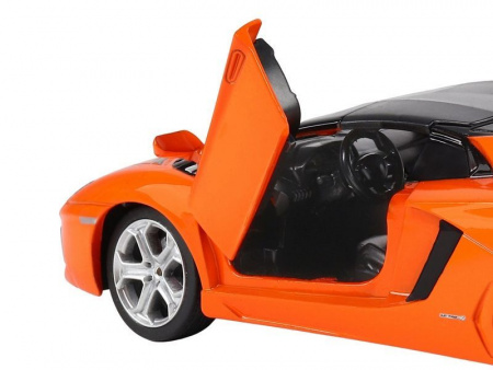 Фото Машина "АВТОПАНОРАМА" Lamborghini Aventador Roadster, оранжевый, 1/24, в/к 24,5*12,5*10,5 см | Инномарт