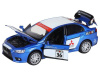 Машина "АВТОПАНОРАМА" Mitsubishi Lancer Evolution, 1/32, синий, свет, звук, в/к 18*9*13,5 см