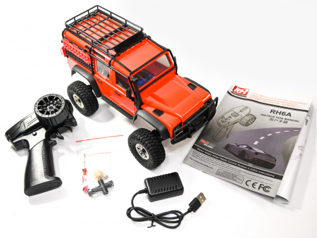 Фото Радиоуправляемый краулер Remo Hobby OFF-ROAD (красный) 4WD 2.4G 1/18 RTR | Инномарт