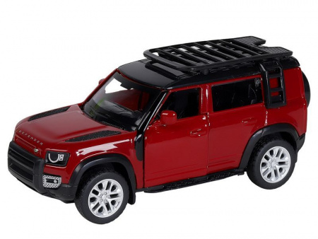 Фото Машина "АВТОПАНОРАМА" 2020 Land Rover Defender 110, 1/43, красный, в/к 17,5*12,5*6,5 см | Инномарт