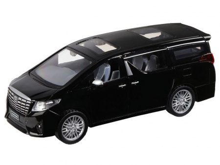 Фото Машина "АВТОПАНОРАМА" Toyota Alphard, 1/29, черный, откр. двери, свет, звук, в/к 20*10*11 см | Инномарт