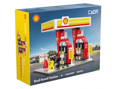 Фото Конструктор CaDA автозаправочная станция Shell (305 деталей) | Инномарт