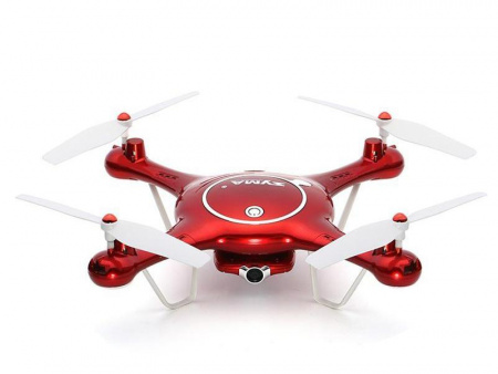 Фото Р/У квадрокоптер Syma X5UW с FPV трансляцией Wi-Fi (HD), барометр 2.4G RTF красный | Инномарт