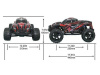 Фото Радиоуправляемый монстр Remo Hobby MMAX Brushless (синий) 4WD 2.4G 1/10 RTR | Инномарт