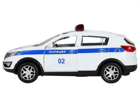 Фото Машина "АВТОПАНОРАМА" KIA SPORTAGE R, Полиция, 1/39, инерция, откр. двери, в/к 17,5*12,5*6,5 см | Инномарт