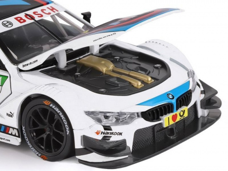 Фото Машина "АВТОПАНОРАМА" BMW M4, белый, 1/24, свет, звук, в/к 24,5*12,5*10,5 см | Инномарт