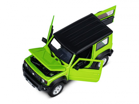 Фото Машина "АВТОПАНОРАМА" Suzuki Jimny, 1/18, зеленый, свет, звук, в/к 24,5х12,5х10,5 см | Инномарт