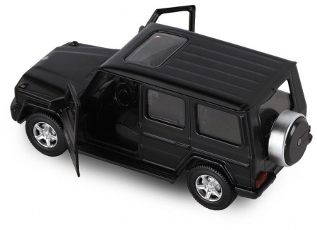 Фото Машина "АВТОПАНОРАМА" Mercedes-Benz G350d, черный, 1/42, инерция, откр. двери, в/к 17,5*12,5*6,5 см | Инномарт