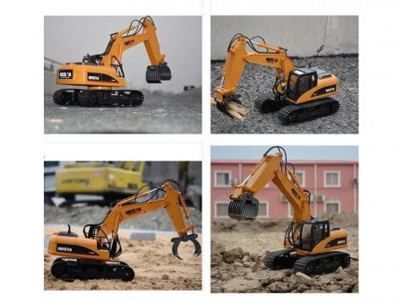 Фото Радиоуправляемый экскаватор c погрузчиком бревен HUI NA TOYS 2.4G 16CH 1/14 RTR | Инномарт