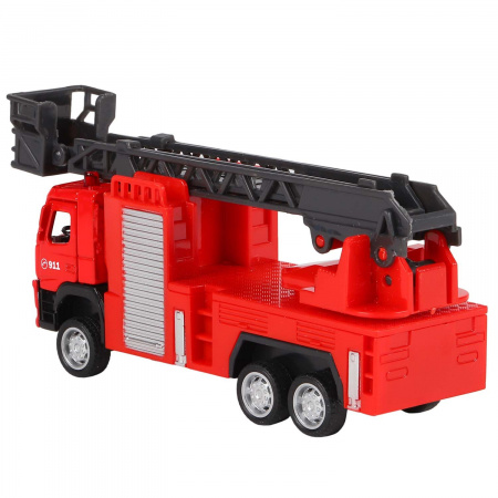 Фото Машина "АВТОПАНОРАМА" VOLVO FM "Пожарная служба", красный, 1/72, инерция, в/к 17,5*13*6,5 см | Инномарт