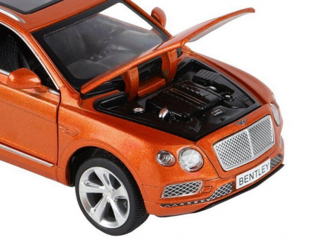 Фото Машина "АВТОПАНОРАМА" Bentley Bentayga, оранжевый, 1/34, свет, звук, инерция, в/к 17,5*13,5*9 см | Инномарт
