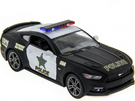 Фото Машина Kinsmart 1:38 Ford Mustang GT 2015 (Police) инерция (1/12шт.) б/к | Инномарт