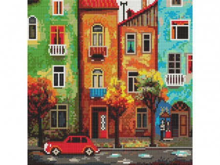 Фото Картина мозаикой 30х30 ГОРОДСКОЙ МОТИВ (квадрат) (28 цветов) | Инномарт