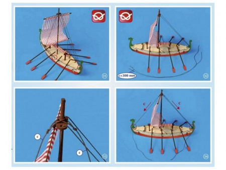 Фото Сборная деревянная модель корабля Artesania Latina DRAKKAR (VIKING BOAT) | Инномарт