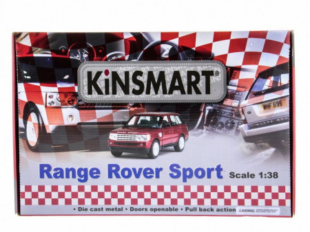 Фото Машина Kinsmart 1:38 Range Rover Sport инерция (1/12шт.) б/к | Инномарт