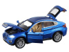 Фото Машина "АВТОПАНОРАМА" BMW X6, синий, 1/32, свет, звук, инерция, в/к 17,5*13,5*9 см | Инномарт