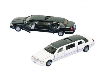 Фото Машина Kinsmart "Lincoln Town Car Stretch Limousine" инерция (1/6шт.) 1:38 б/к | Инномарт