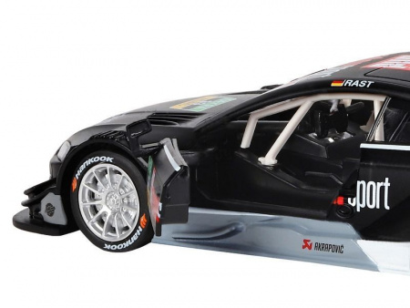 Фото Машина "АВТОПАНОРАМА" Audi RS 5 DTM, черный матовый, 1/32, свет, звук, инерция, в/к 17,5*13,5*9 см | Инномарт